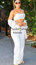 Load image into Gallery viewer, Women’s Three Piece Camisole Lace Pants Lace Set
