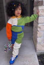 Load image into Gallery viewer, Kids 2 Piece Color Patch Jog Set
