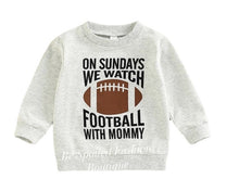 Load image into Gallery viewer, Kids Football With Daddy/ Mommy Sweater
