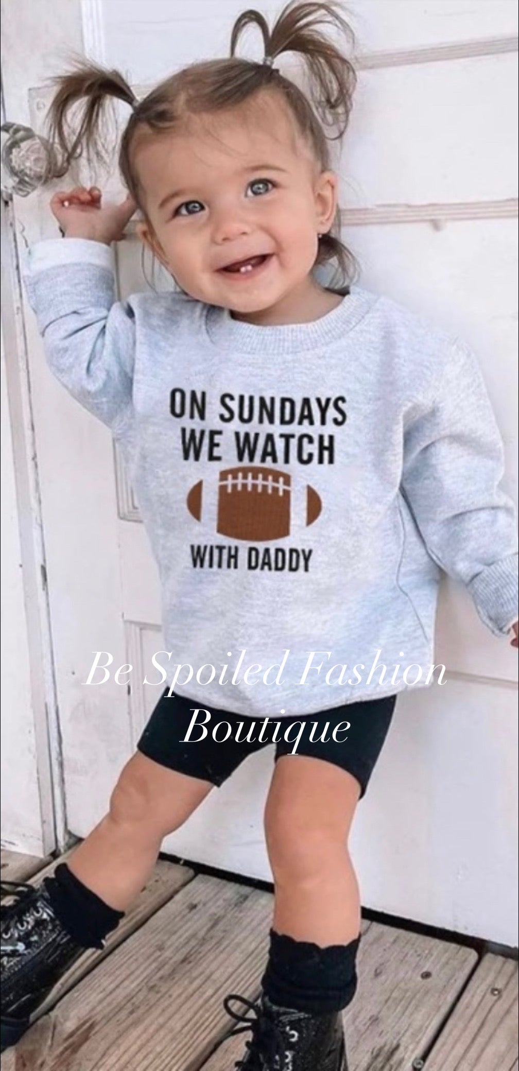 Kids Football With Daddy/ Mommy Sweater