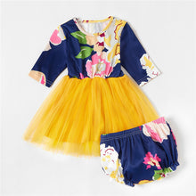 Load image into Gallery viewer, Mom &amp; Daughter Flower Printed Casual Two-Piece Dress
